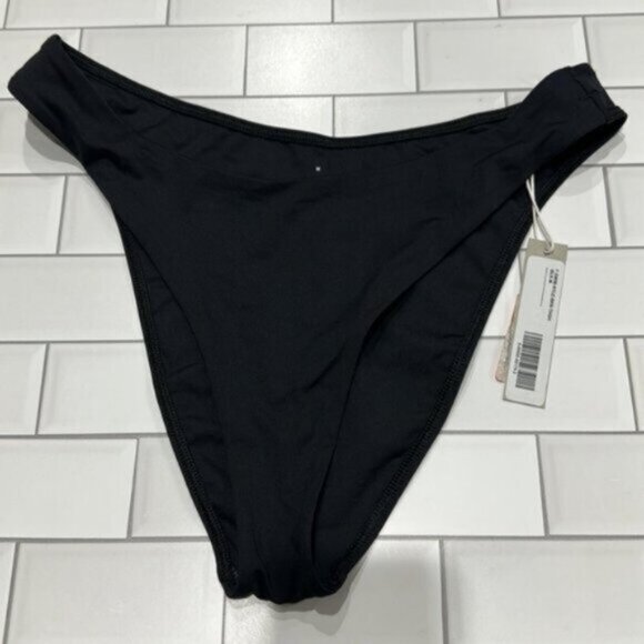 NWT Everlane Women's Black The High Rise French Cheeky Bikini Bottom Size XS - Picture 4 of 6